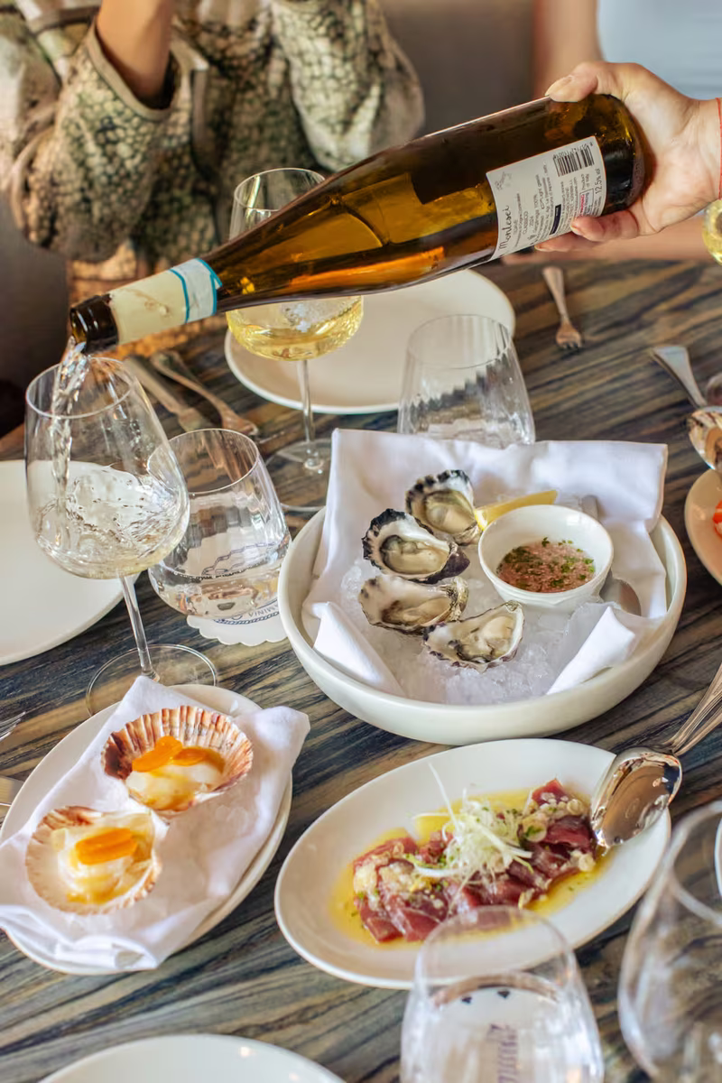 Shared table at Flaminia