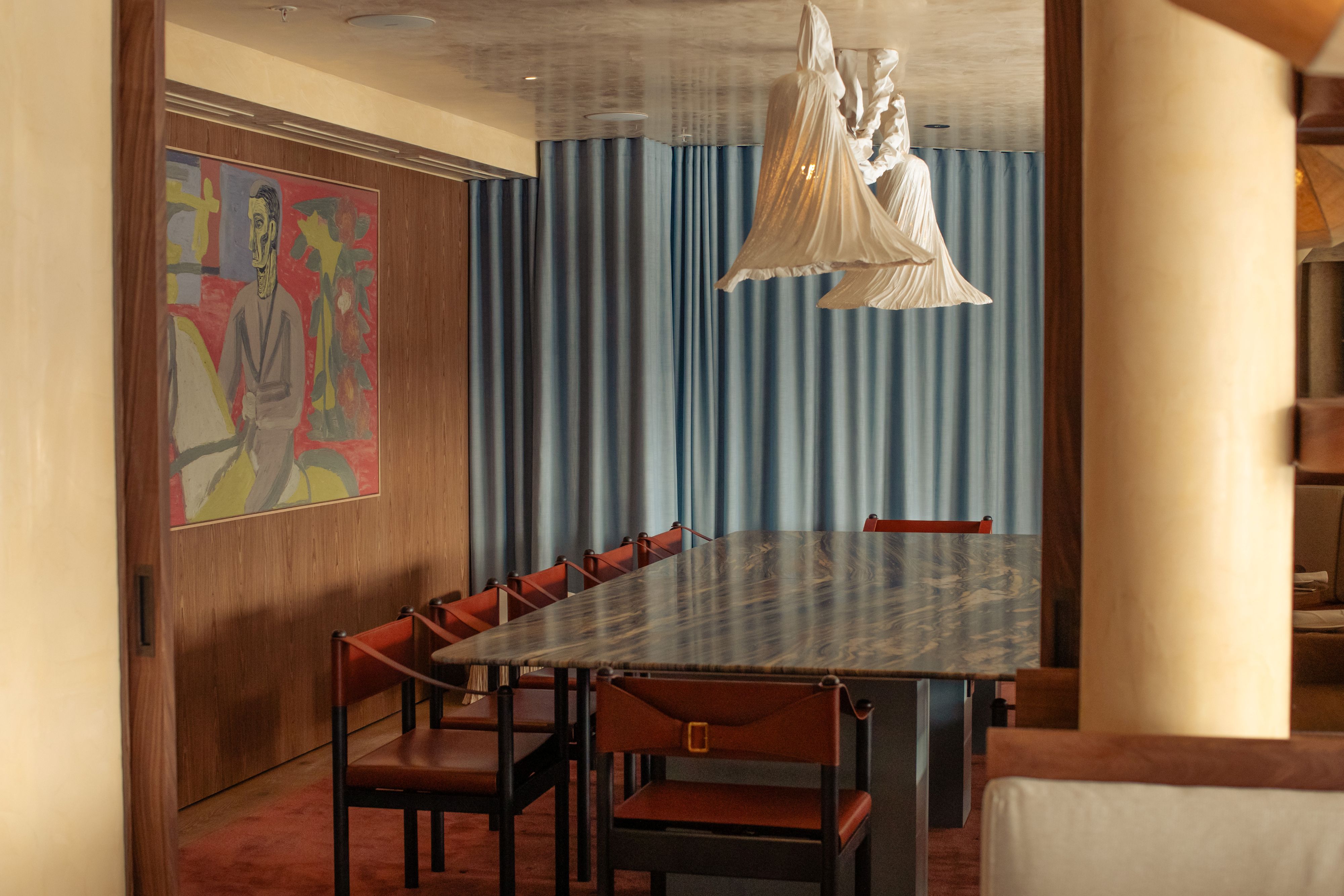 Private dining setting at Flaminia